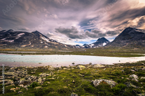 Wild mountain landscape in the Jotunheimen National Park, Norway © rpbmedia