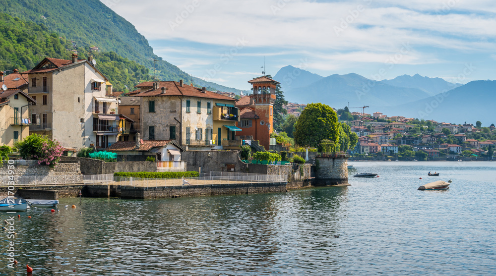 Scenic sight in Sala Comacina, village on Lake Como, Lombardy, Italy.