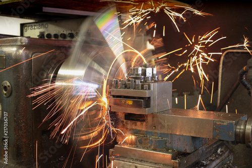 High speed lathe work