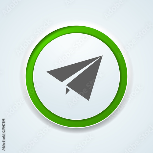 Free Download Airplane button illustration - GFXLoad