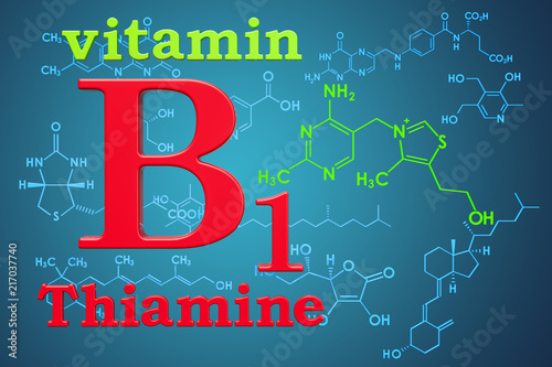 Bild auf Leinwand Vitamin B1, thiamine