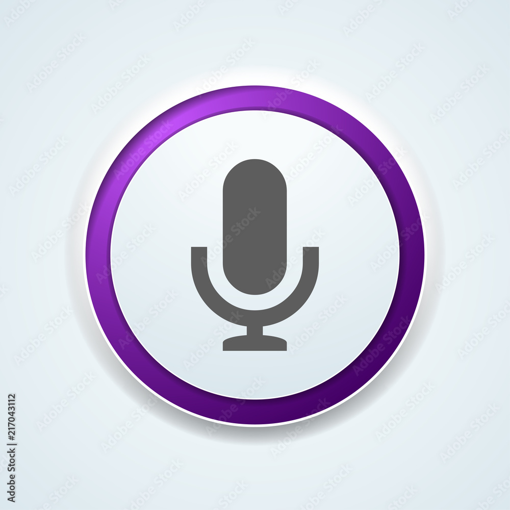 Microphone button illustration Microphone button illustration