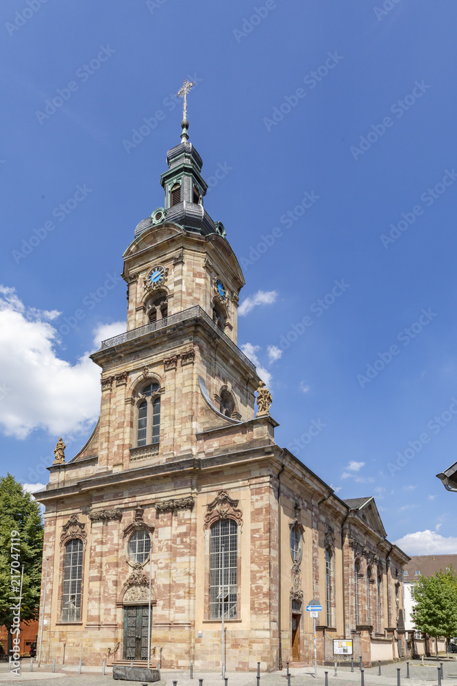  view of old famous church SAnkt Johann