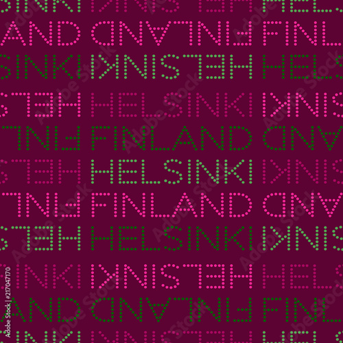 Helsinki, Finland seamless pattern