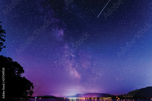 Milky way galaxy sky