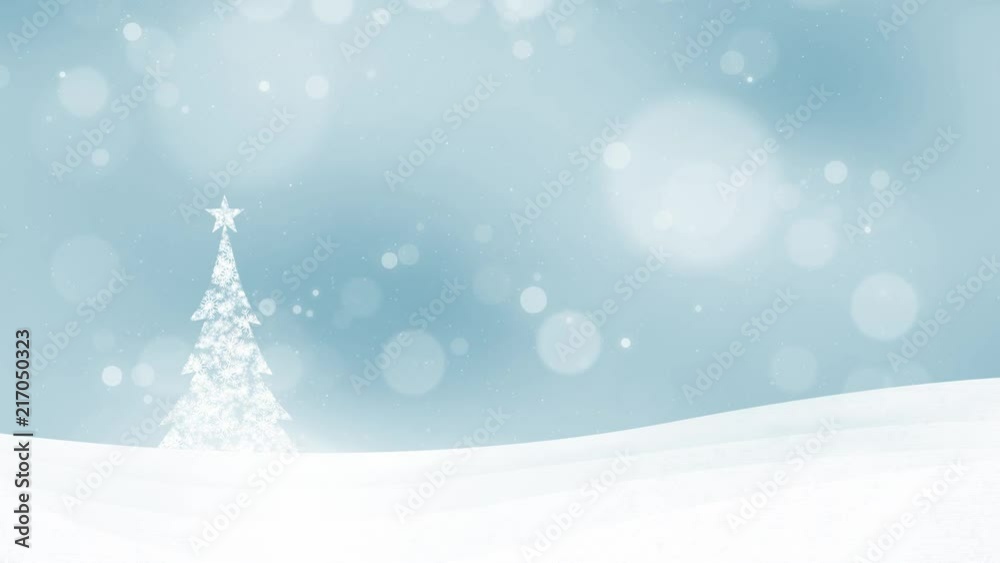 New year holiday decoration tree with soft blue bokeh motion background. New year holiday decoration tree with soft blue bokeh motion background.