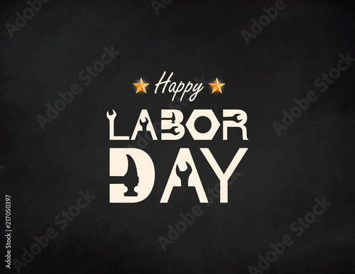 Happy Labor Day banner. Design template. Vector illustration.