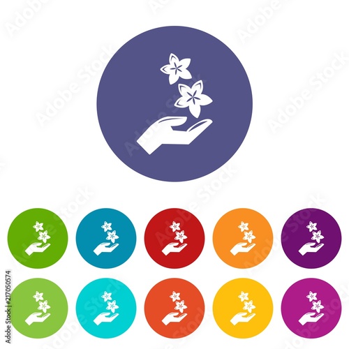 Free Download Spa hand care icons color set vector for any web design on white background - GFXLoad