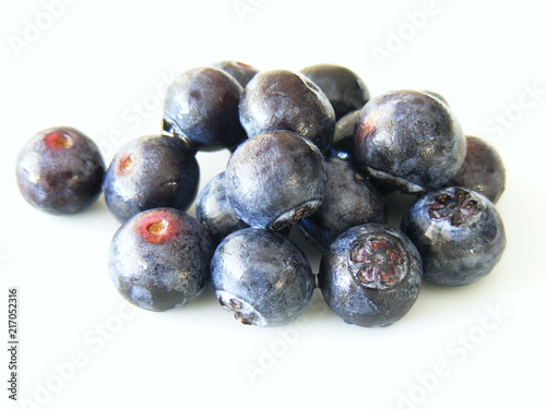 Close-up of fresh blueberries.