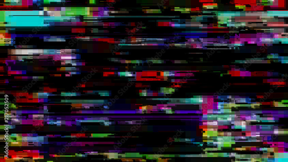 Glitch effect. Computer screen error. Error Video. Abstract