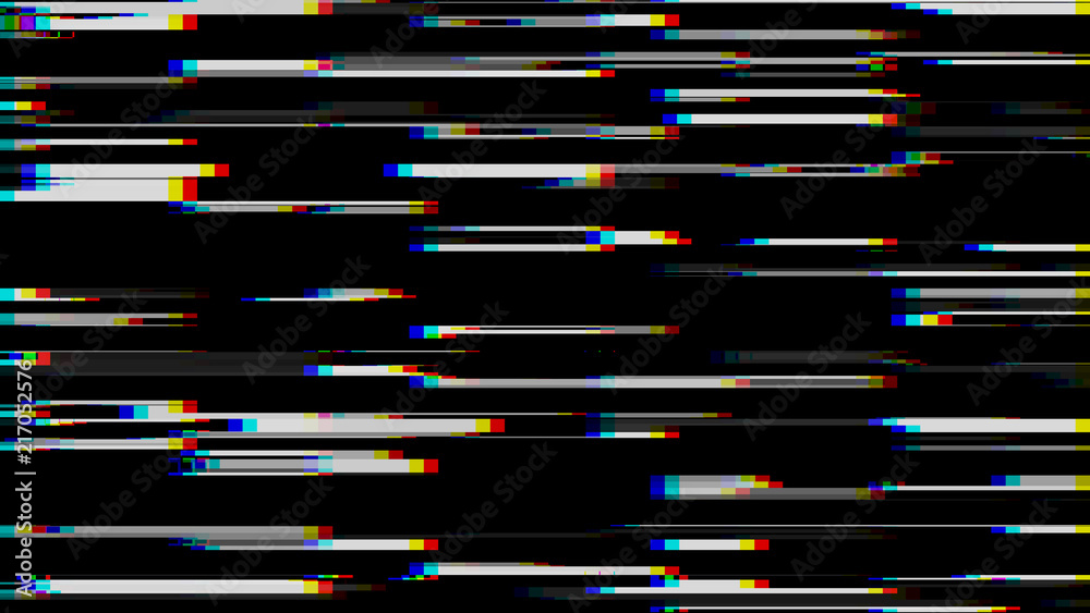 Glitch effect. Computer screen error. Error Video. Abstract