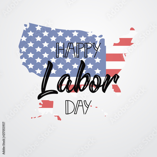 Happy Labor Day. Lettering. Background. graphic design for decoration posters, cards, gift cards. photo