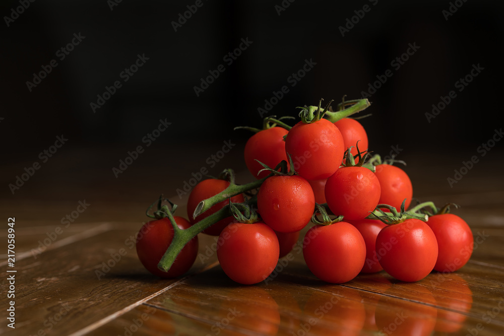 cherry tomatoes on the table cherry tomatoes on the table