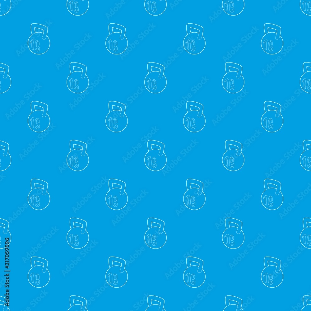 Kettlebell pattern vector seamless blue repeat for any use Kettlebell pattern vector seamless blue repeat for any use