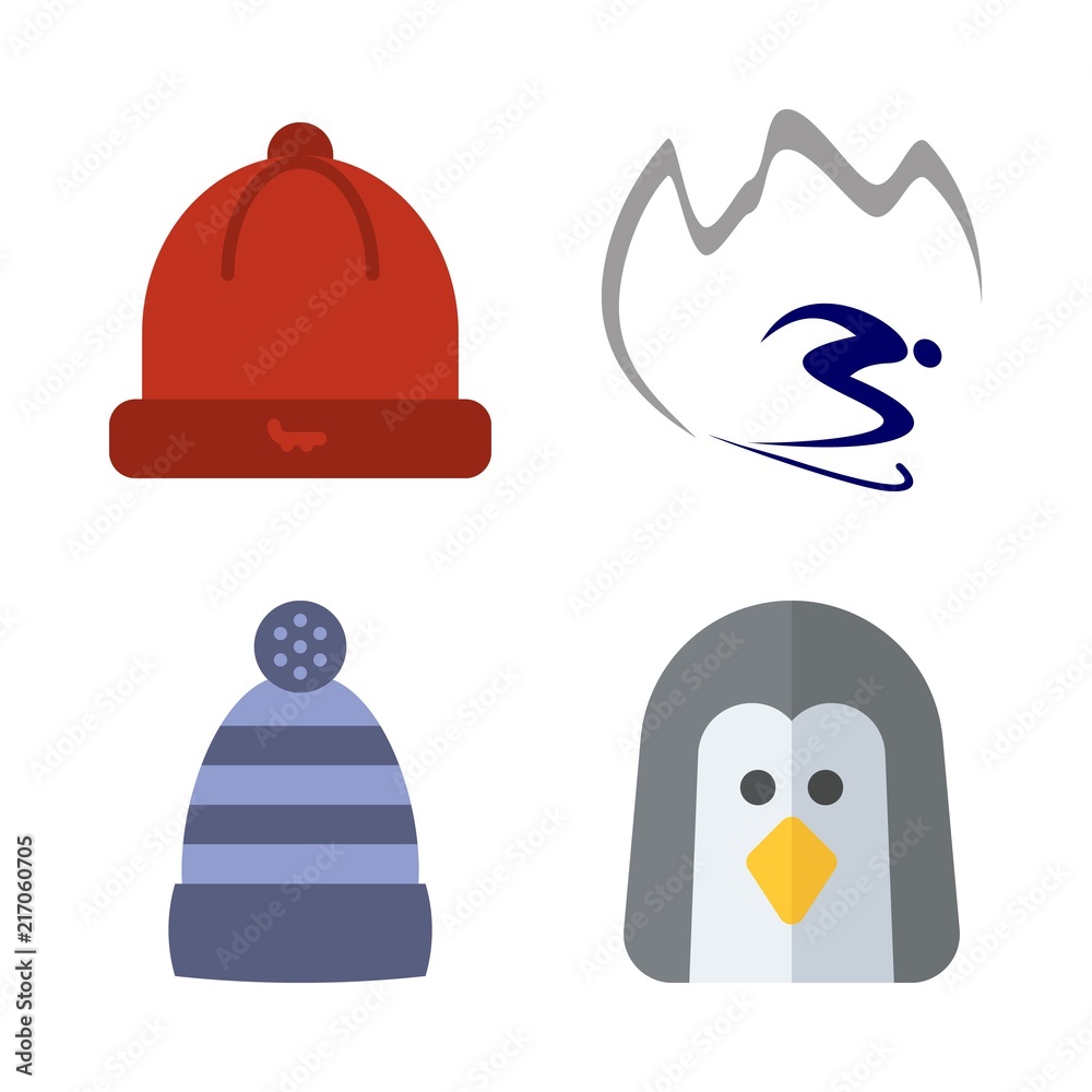 4 winter icons set 4 winter icons set