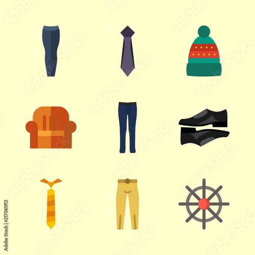9 human icons set