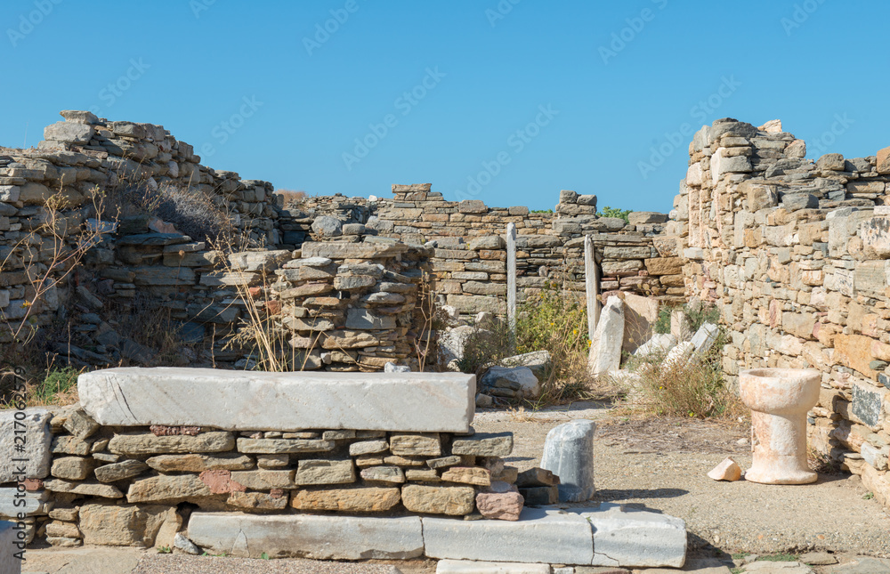 Ruins in mykonos