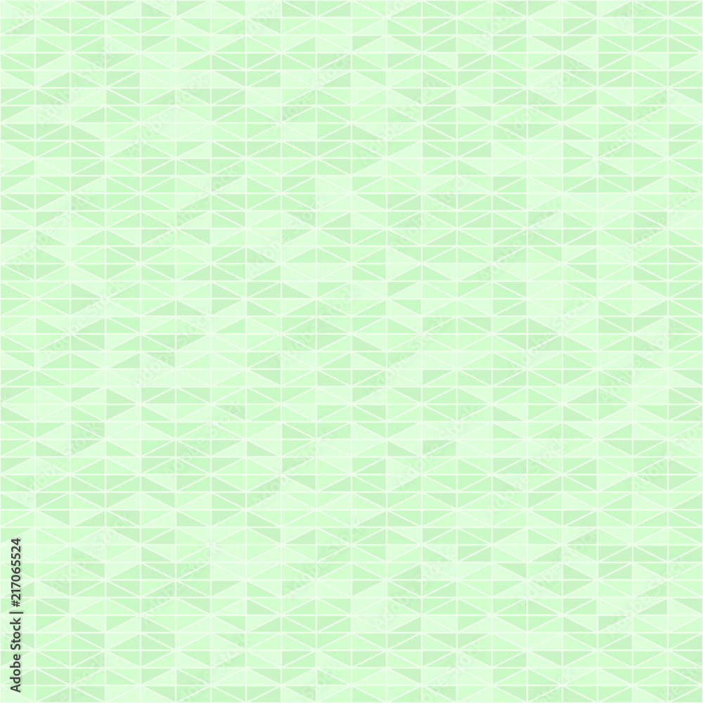 Fototapeta premium Green triangle pattern. Seamless vector