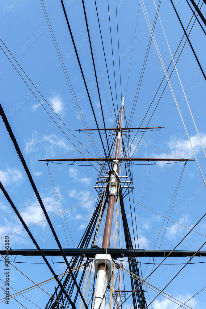 Obraz premium Vintage sailboat navigation