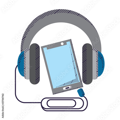 cellphone and headphones
