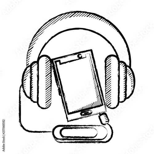 cellphone and headphones