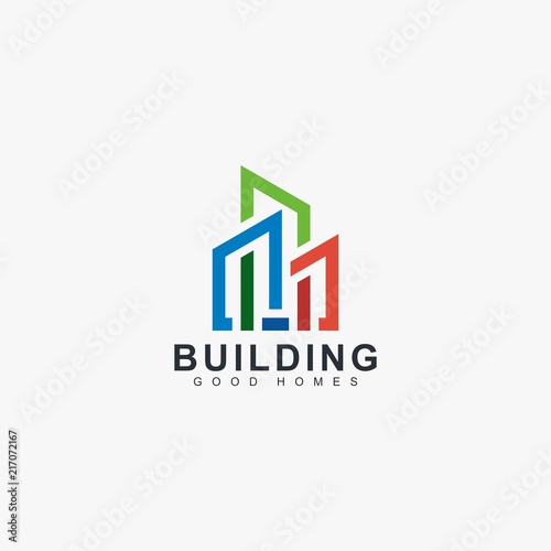 Real estate logo design home sign vector