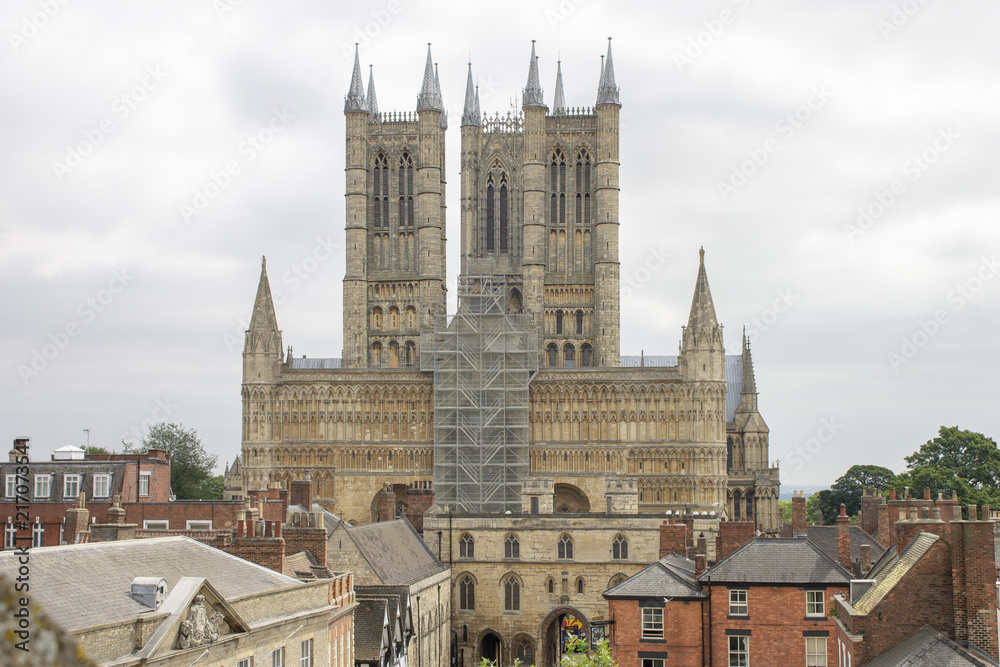 Fototapeta premium Lincoln Cathedral in Lincoln, England 