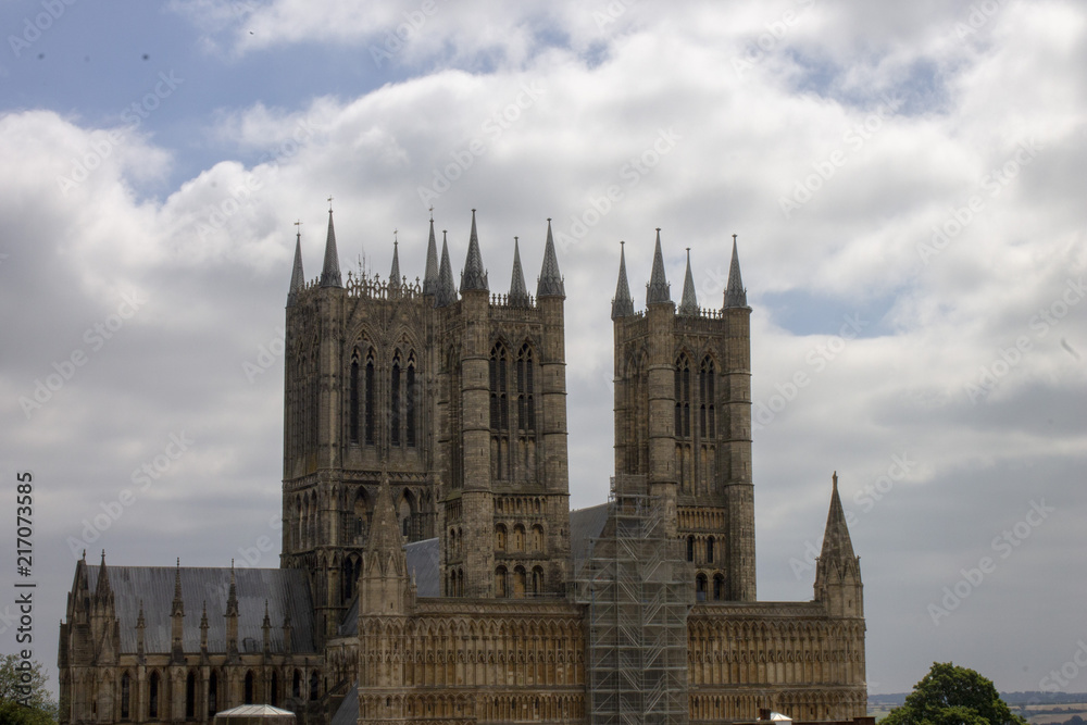 Lincoln Cathedral Against Skyline