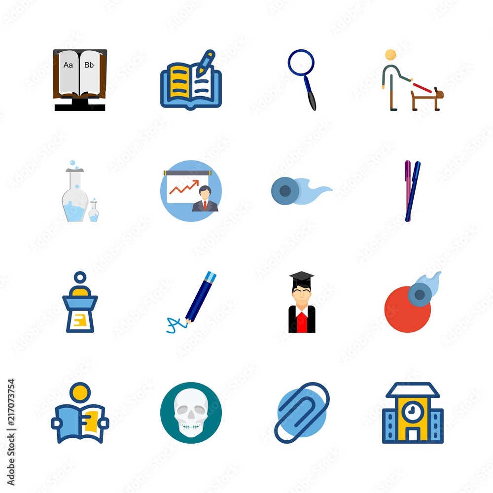 education vector icons set. school, alphabet book, lecture and responsibility in this set education vector icons set. school, alphabet book, lecture and responsibility in this set