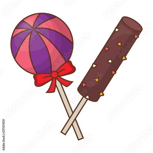 candies lollipops design