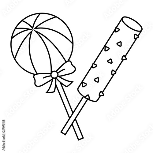 candies lollipops design