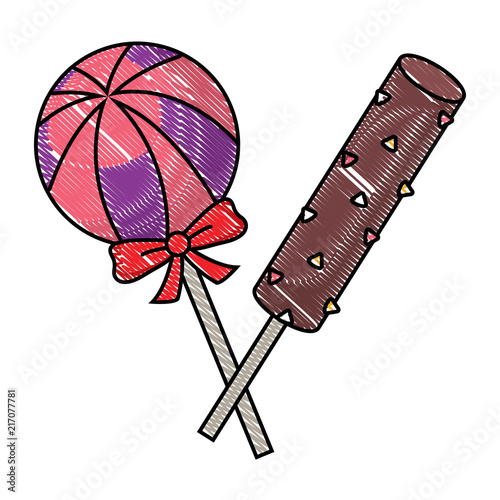 candies lollipops design