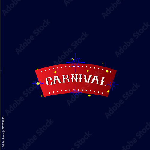 Carnival Vector Template Design Illustration