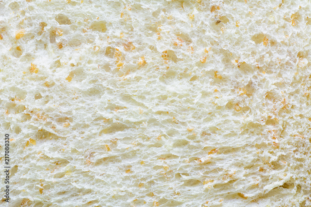 Top view macro  texture of whole wheat bread.