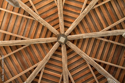 log timber ceiling