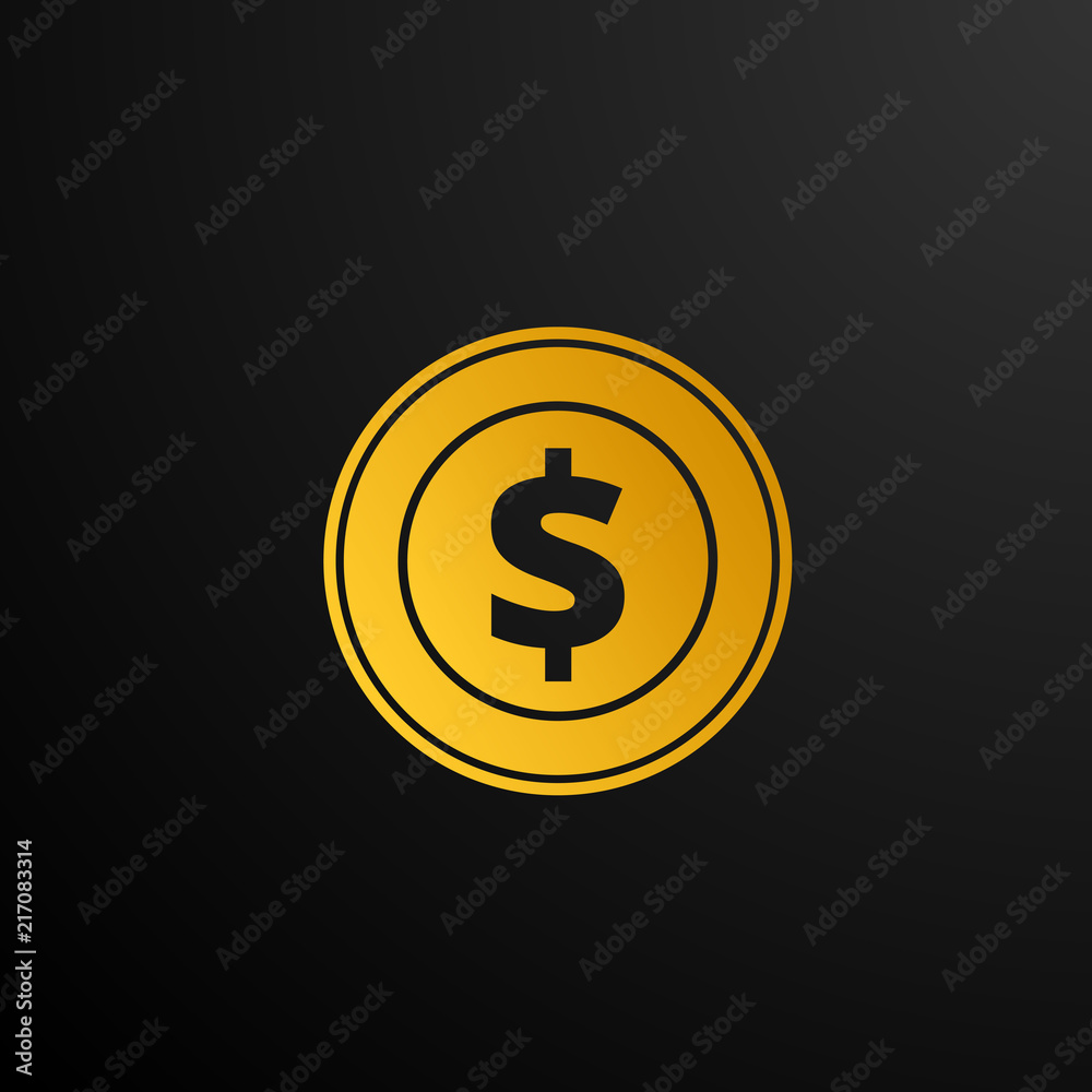 golden money icon concept vector design golden money icon concept vector design