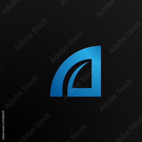 geometric embllem logo icon concept vector design