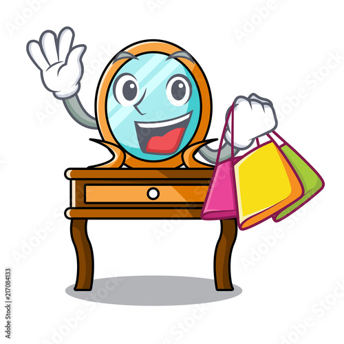 Shopping dressing table character cartoon