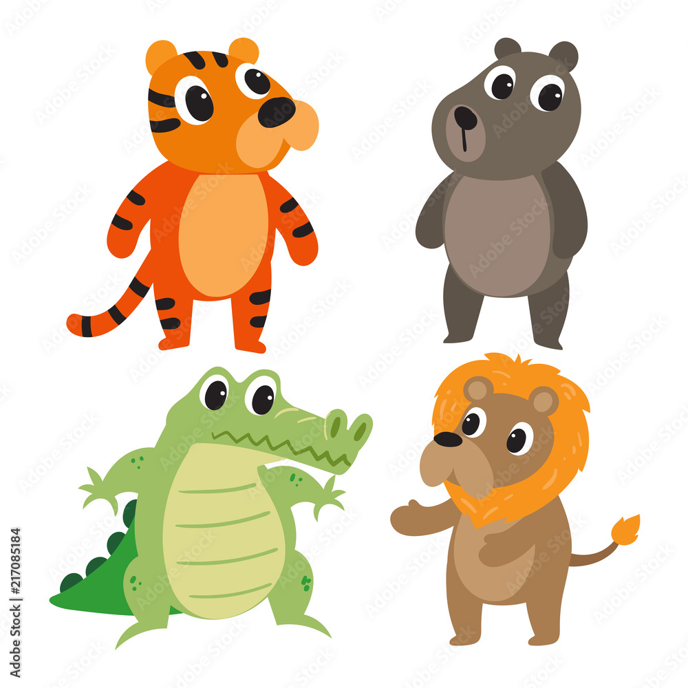 Fototapeta premium animals character vector design
