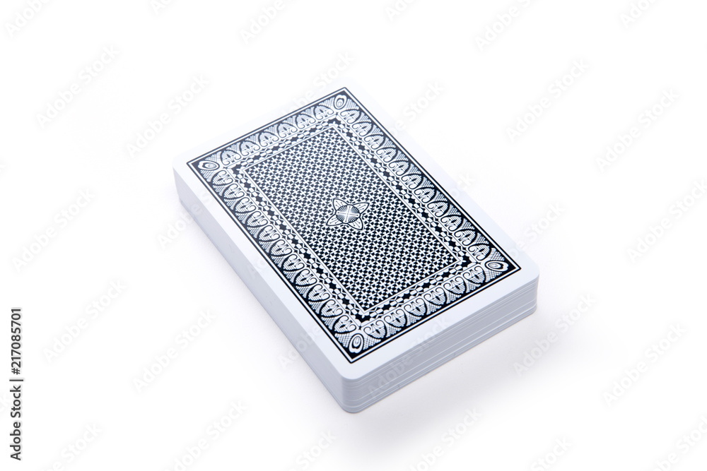 card isolated white. back side