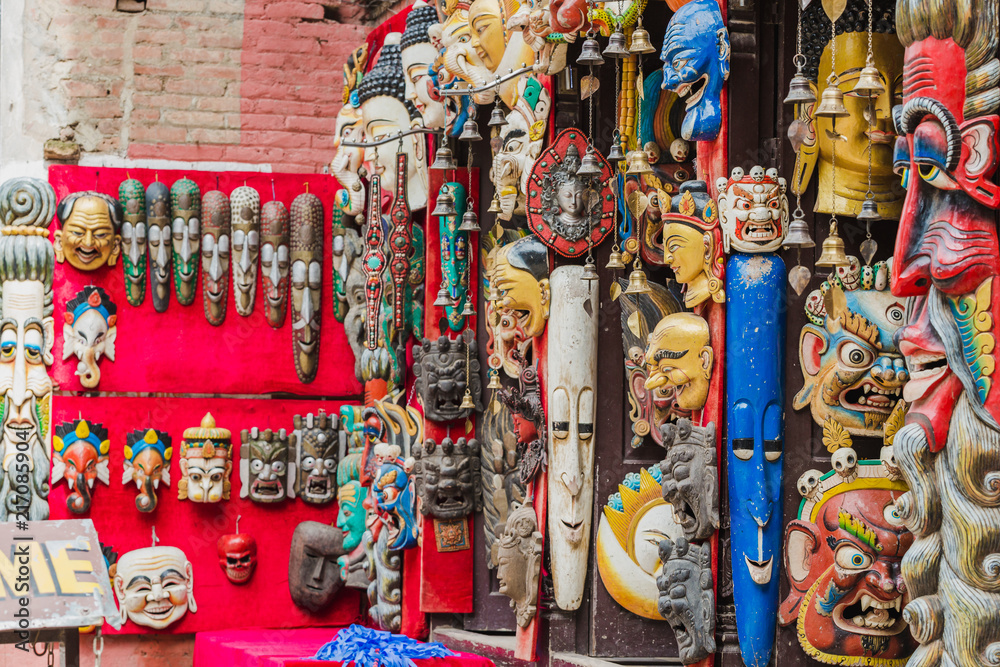 Traditional Handmade Wooden Masks and Sculptures