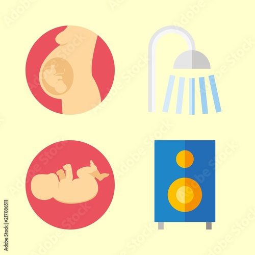 mother icons set. Vector illustration