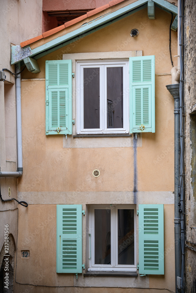On the streets of a medieval village .Roquebrune-Cap-Martin. French Riviera. Cote d'Azur.
