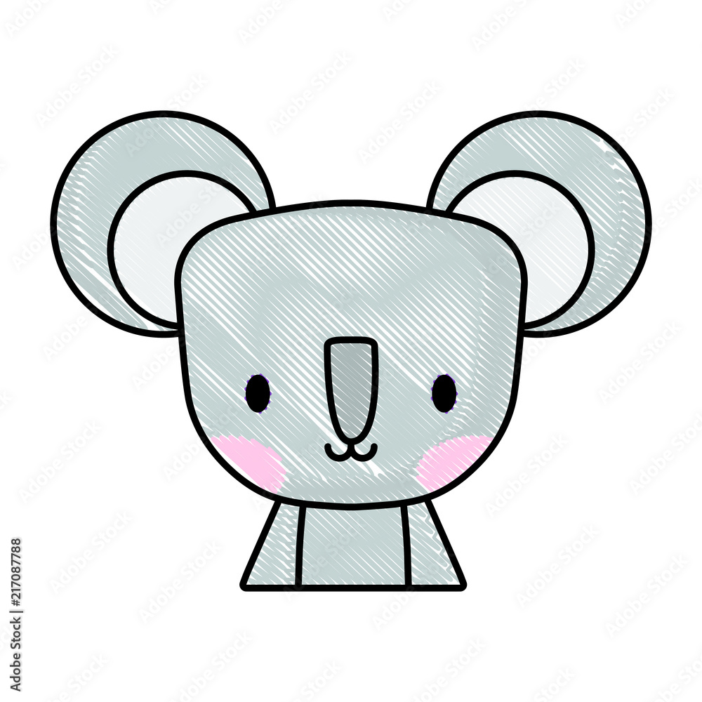 cute koala icon over white background, vector illustration cute koala icon over white background, vector illustration