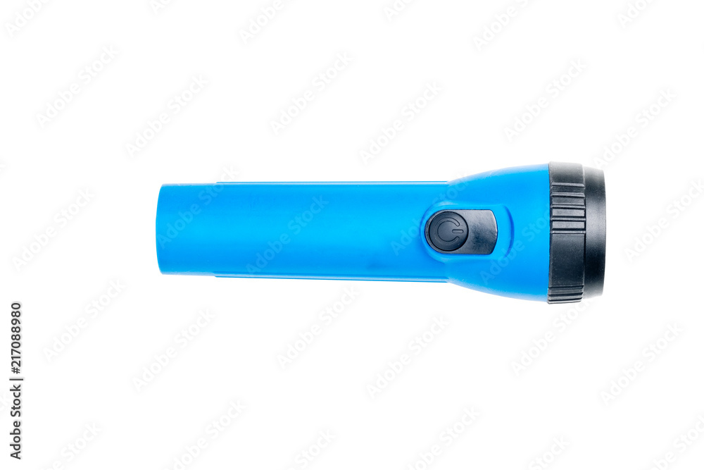 LED flashlight isolated on white background with clipping path. LED flashlight isolated on white background with clipping path.