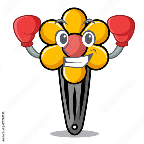 Boxing hair clip character cartoon