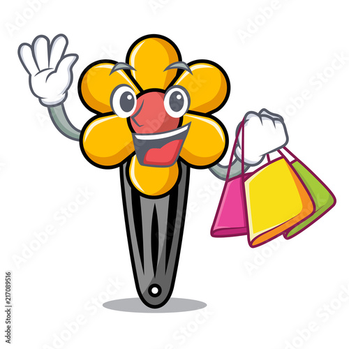 Shopping hair clip character cartoon