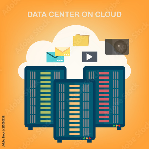 Hosting concept with data storage.