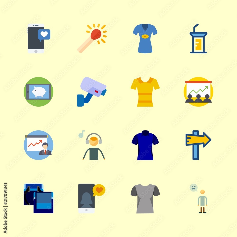 Obraz premium man icons set. beard, brainstorming, look and stick graphic works