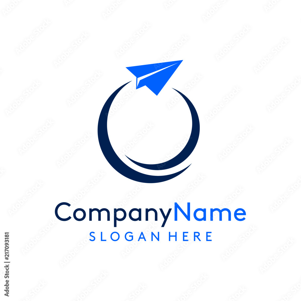 Paper plane logo design Paper plane logo design